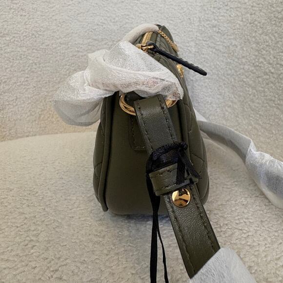 Versace Medusa Quilted Olive Green Crossbody Bag - Picture 3 of 7